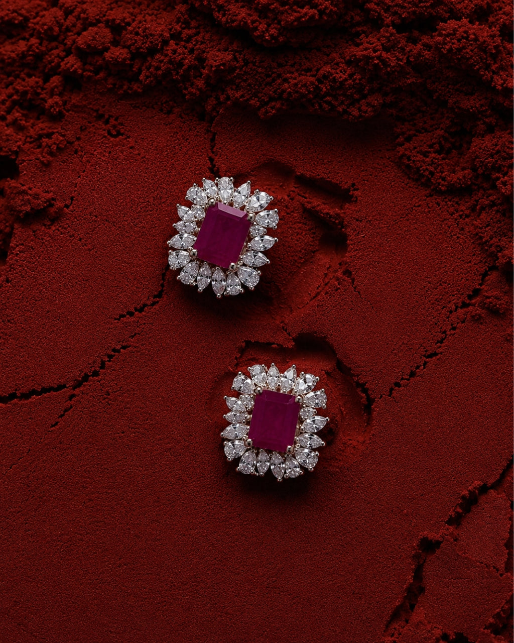Ruby Stone Earrings