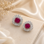 Ruby Stone Earrings