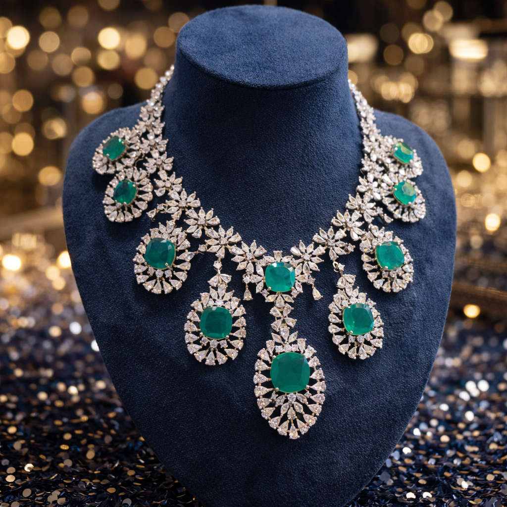 Emerald Ariyana Neckpiece